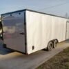 8.5×24 Silver V-Nose Enclosed Trailer Blackout Pkg (2) 5,200lb Axles - Image 6