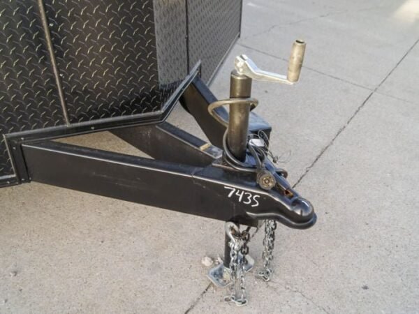 8.5×24 Silver V-Nose Enclosed Trailer Blackout Pkg (2) 5,200lb Axles - Image 13