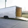 8.5×24 Silver V-Nose Enclosed Trailer Blackout Pkg (2) 5,200lb Axles - Image 14