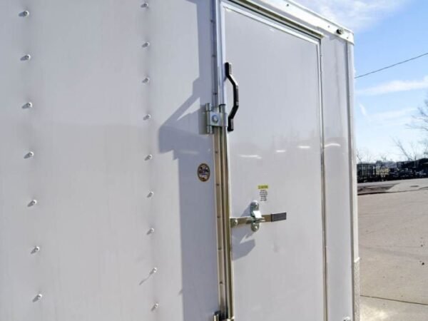 6×12 Flat Nose White Enclosed Trailer 3,500lb Axle - Image 14