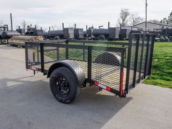 5’x8′ Utility Trailer Dovetail with 2′ Mesh Sides - Image 3