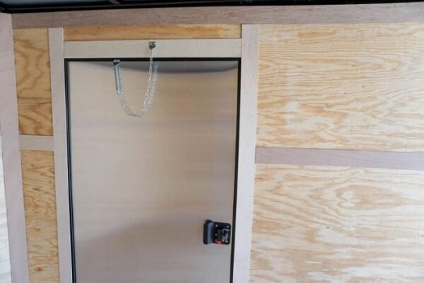 7×14 Enclosed Trailer White V-Nose Blackout Package (2) 3,500lb Axles - Image 18