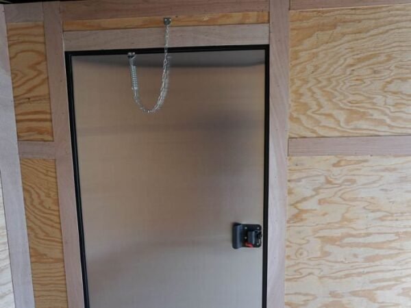 7×12 Enclosed Trailer Black V-Nose Blackout Package 3,500lb Axle Storage - Image 19