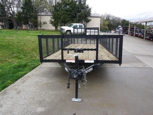 6.4×20 2ft Mesh Sides Utility Trailer Dovetail (2) 3500lb Axle - Image 2