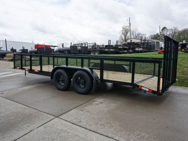 6.4×20 2ft Mesh Sides Utility Trailer Dovetail (2) 3500lb Axle - Image 5