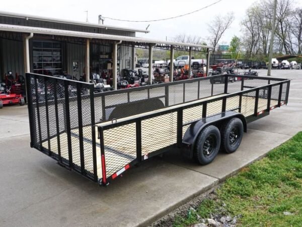 6.4×20 2ft Mesh Sides Utility Trailer Dovetail (2) 3500lb Axle - Image 10