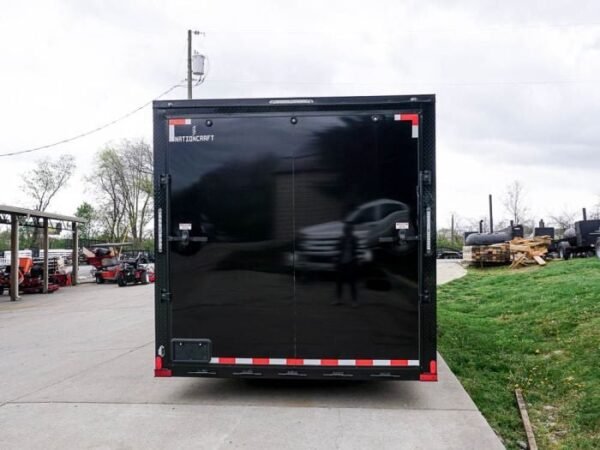 8.5 x 24 Charcoal/Black Enclosed Trailer with Blackout Package Storage - Image 5