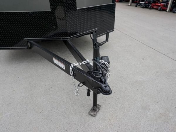 8.5 x 24 Charcoal/Black Enclosed Trailer with Blackout Package Storage - Image 10