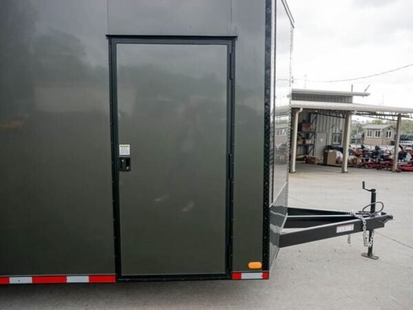 8.5 x 24 Charcoal/Black Enclosed Trailer with Blackout Package Storage - Image 13