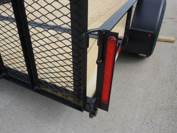 6.4×14 Tandem Dovetail Utility Trailer with Side Gate - Image 11