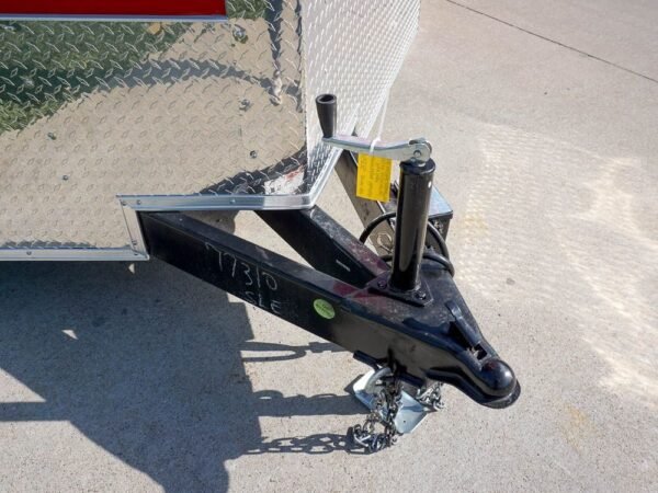 8.5×18 Custom Two-Tone Enclosed Trailer with Rubber Floor Storage