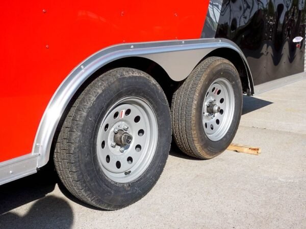 8.5×18 Custom Two-Tone Enclosed Trailer with Rubber Floor Storage - Image 2