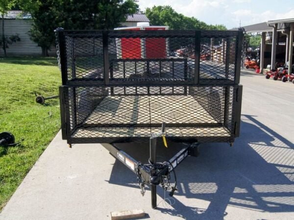 6.4×14 Dovetail Utility Trailer Stacked Baskets (2) 3500lb Axles - Image 2