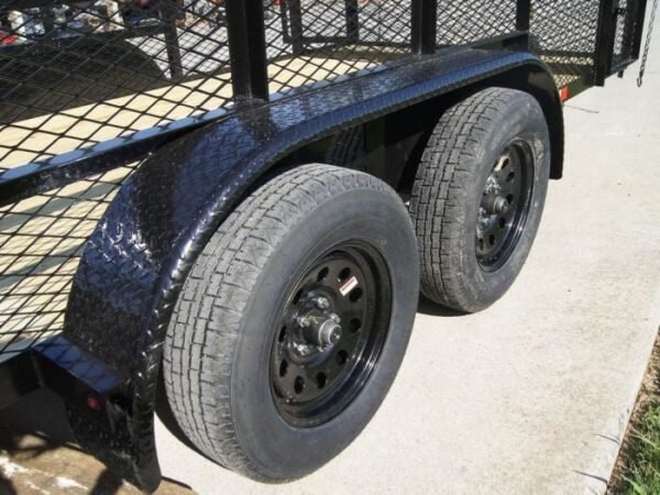 6.4×14 Dovetail Utility Trailer Stacked Baskets (2) 3500lb Axles - Image 15