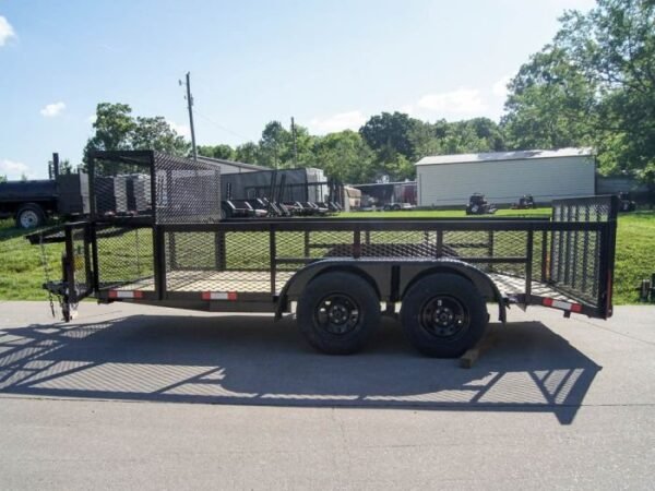 6.4×14 Dovetail Utility Trailer Stacked Baskets (2) 3500lb Axles - Image 16