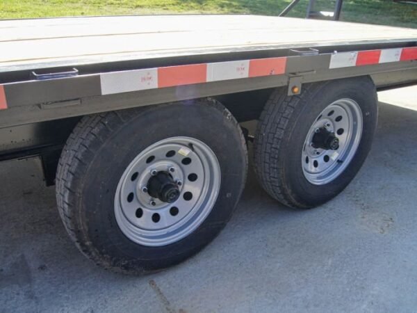 8.5×20 Deckover I-Beam Trailer (2) 5,200lb Axles Stand-Up Ramps - Image 2