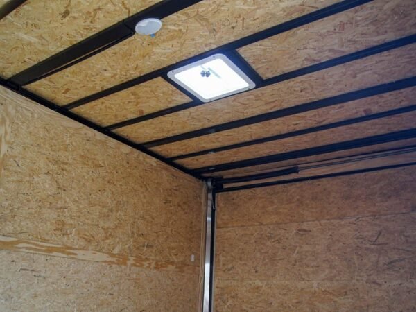 8.5×28 Charcoal Custom Enclosed Trailer (2) 7K Axles Storage
