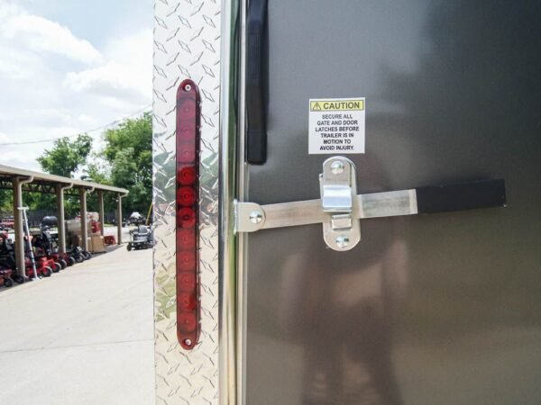 8.5×28 Charcoal Custom Enclosed Trailer (2) 7K Axles Storage - Image 2