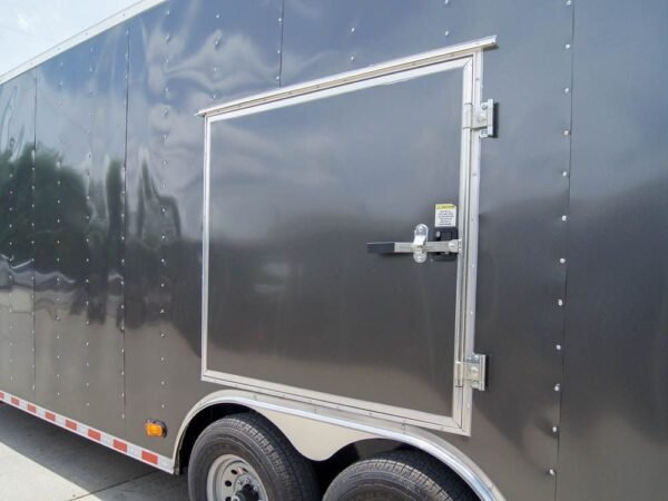 8.5×28 Charcoal Custom Enclosed Trailer (2) 7K Axles Storage - Image 12