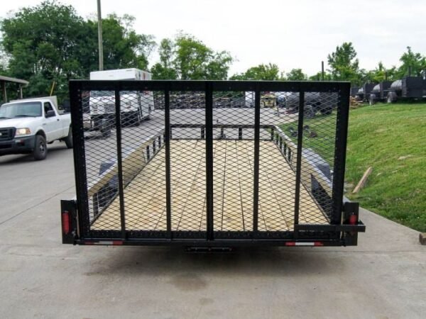 7×20 Straight Deck Utility Trailer (2) 3500lb Axles with Tall Gate - Image 4