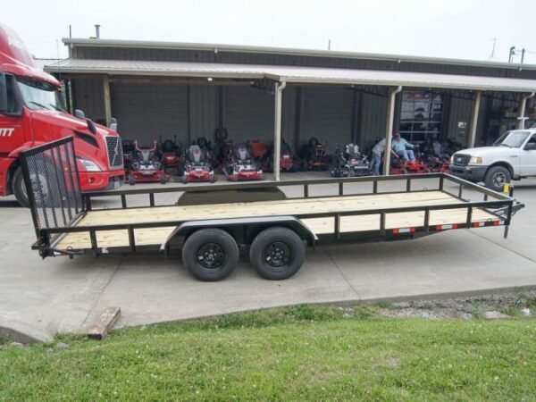 7×20 Straight Deck Utility Trailer (2) 3500lb Axles with Tall Gate - Image 6