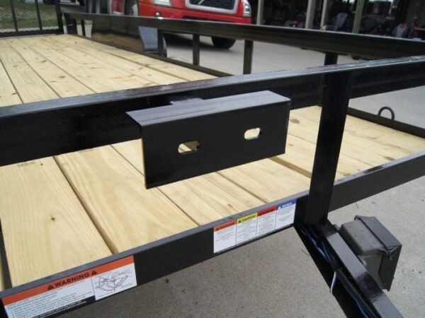 7×20 Straight Deck Utility Trailer (2) 3500lb Axles with Tall Gate - Image 9