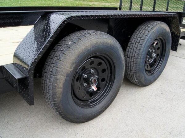 7×20 Straight Deck Utility Trailer (2) 3500lb Axles with Tall Gate - Image 10