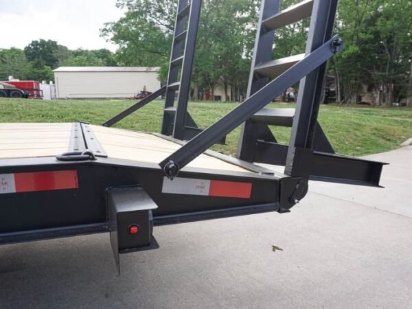 7×18 I-Beam Equipment Trailer (2) 7K Axles Stand-Up Ramps - Image 14