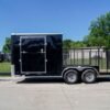 7×18 Hybrid Flat-Nose Enclosed Trailer with 4ft Mesh Deck Storage - Image 2