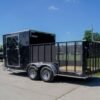 7×18 Hybrid Flat-Nose Enclosed Trailer with 4ft Mesh Deck Storage - Image 3