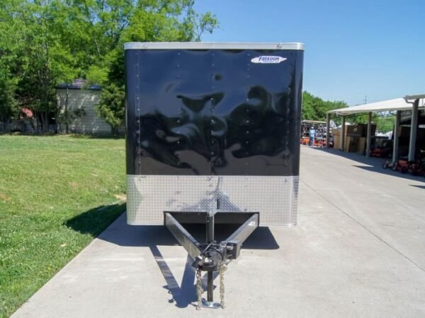 7×18 Hybrid Flat-Nose Enclosed Trailer with 4ft Mesh Deck Storage - Image 8