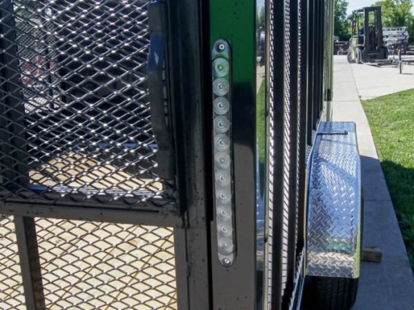 7×18 Hybrid Flat-Nose Enclosed Trailer with 4ft Mesh Deck Storage - Image 11