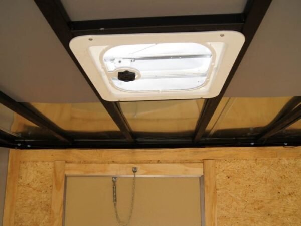 7×18 Hybrid Flat-Nose Enclosed Trailer with 4ft Mesh Deck Storage - Image 15