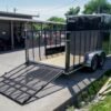 7×18 Hybrid Flat-Nose Enclosed Trailer with 4ft Mesh Deck Storage - Image 18