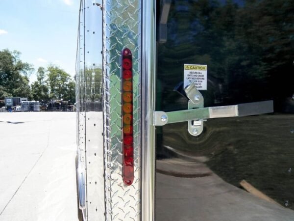 8.5×24 Two Tone-Black/Silver Enclosed Trailer (2) 5200lb Axle Storage - Image 12