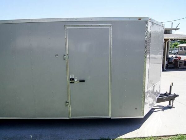 8.5×24 Two Tone-Black/Silver Enclosed Trailer (2) 5200lb Axle Storage - Image 13