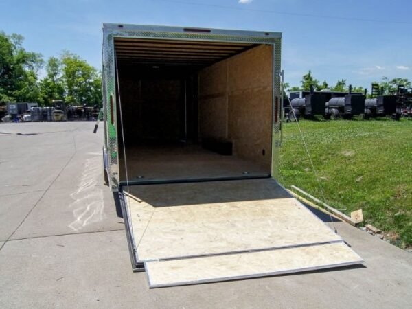 8.5×24 Two Tone-Black/Silver Enclosed Trailer (2) 5200lb Axle Storage - Image 16