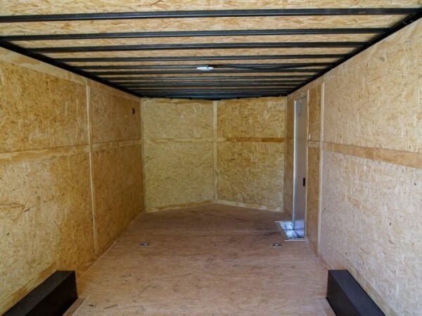 8.5×24 Two Tone-Black/Silver Enclosed Trailer (2) 5200lb Axle Storage - Image 18