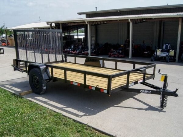 6.4×12 Straight Deck Utility Trailer 3,500lb Axles Tall Gate - Image 7