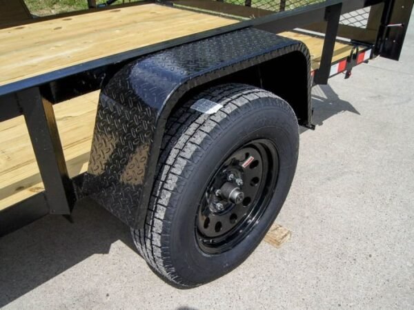 6.4×12 Straight Deck Utility Trailer 3,500lb Axles Tall Gate - Image 13