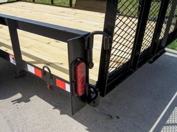 6.4×12 Straight Deck Utility Trailer 3,500lb Axles Tall Gate - Image 14