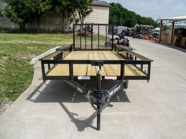 6.4×18 Straight Deck Utility Trailer with Tall Gate (2) 3500lb Axles - Image 2