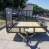 7×14 Straight Deck Utility Trailer with Side Gate (2) 3500lb Axles - Image 2