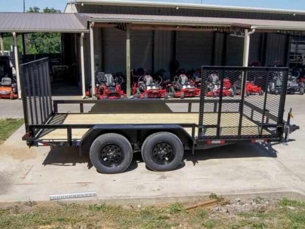 7×14 Straight Deck Utility Trailer with Side Gate (2) 3500lb Axles - Image 8