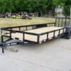 7×20 Dovetail Utility Trailer (2) 3500lb Axles