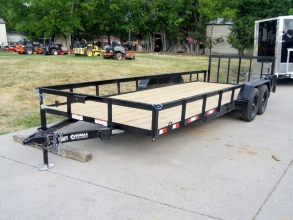 7×20 Dovetail Utility Trailer (2) 3500lb Axles