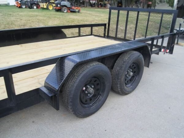 7×20 Dovetail Utility Trailer (2) 3500lb Axles - Image 9