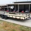 6.4×20 Dovetail Utility Trailer (2) 3500lb Axles