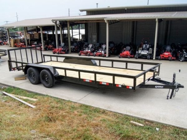6.4×20 Dovetail Utility Trailer (2) 3500lb Axles