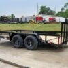 6.4×14 Dovetail Utility Trailer with Side Baskets (2) 3500lb Axles - Image 4